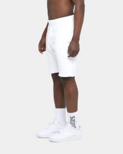 Champion Rev Weave Cut Off Script Shorts White/Gold -Champioe Style 03003691 YW153 mens 0070