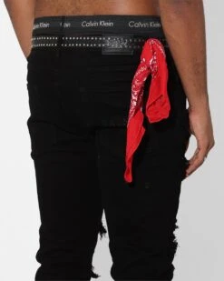 Saint Morta Bandana Summum Jean Black/Red -Champioe Style 03004252 YB004 mens 080