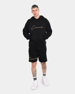 Carré Scripted Fleece Shorts Black/Black/Gold 14 Carré Scripted Fleece Shorts Black/Black/Gold -Champioe Style 03004560 YB103 mens 0020