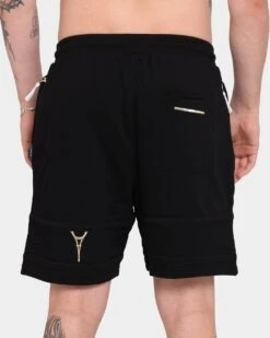 Carré Scripted Fleece Shorts Black/Black/Gold 20 Carré Scripted Fleece Shorts Black/Black/Gold -Champioe Style 03004560 YB103 mens 0080