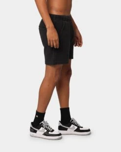 Champion Rev Weave French Terry Shorts Washed Black -Champioe Style 03005344 YW607 mens 0050