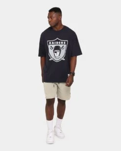 Majestic Athletic Clean Edge Raiders Shorts Snow Wash Pale -Champioe Style 03006051 YS4124 mens 0030 2d514d14 7918 4ee9 aeff c99c46b7061c