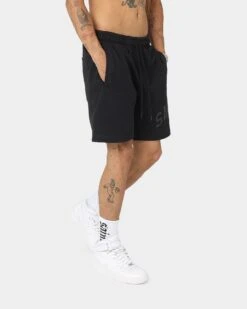 Saint Morta Kingdom Sweat Shorts Black -Champioe Style 03006221 YB001 mens 0050