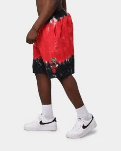 Mitchell & Ness Chicago Bulls Tie Dye Terry Short Red -Champioe Style 03006255 YR001 mens 0030