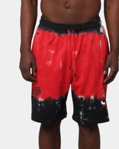 Mitchell & Ness Chicago Bulls Tie Dye Terry Short Red -Champioe Style 03006255 YR001 mens 0040