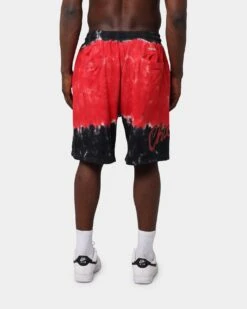 Mitchell & Ness Chicago Bulls Tie Dye Terry Short Red -Champioe Style 03006255 YR001 mens 0050