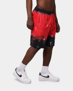 Mitchell & Ness Chicago Bulls Tie Dye Terry Short Red -Champioe Style 03006255 YR001 mens 0060
