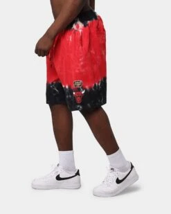 Mitchell & Ness Chicago Bulls Tie Dye Terry Short Red -Champioe Style 03006255 YR001 mens 0070