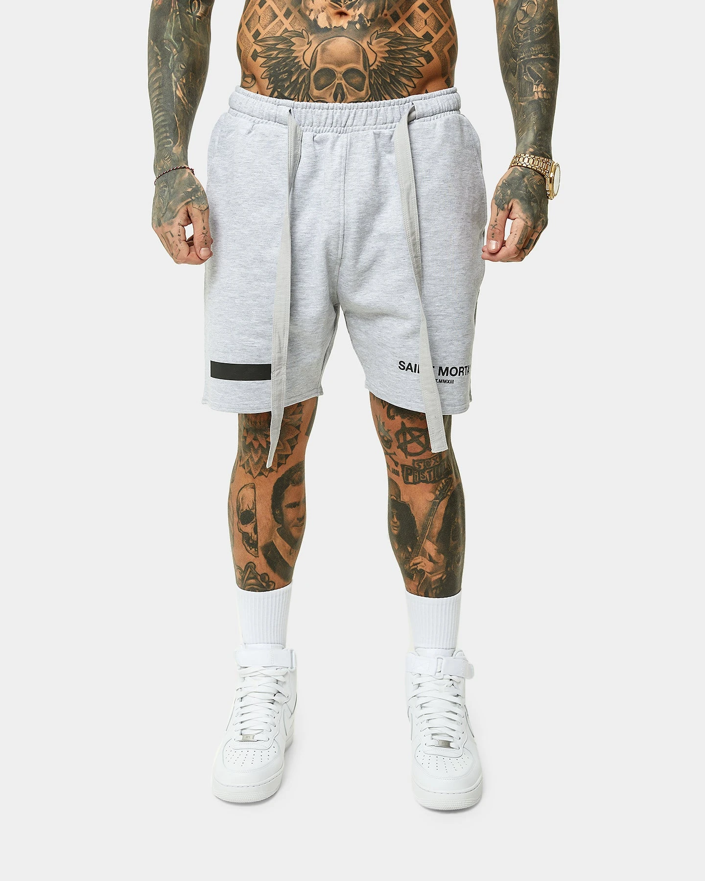 Saint Morta Envogue Street Shorts Light Grey Mela 3 Saint Morta Envogue Street Shorts Light Grey Mela