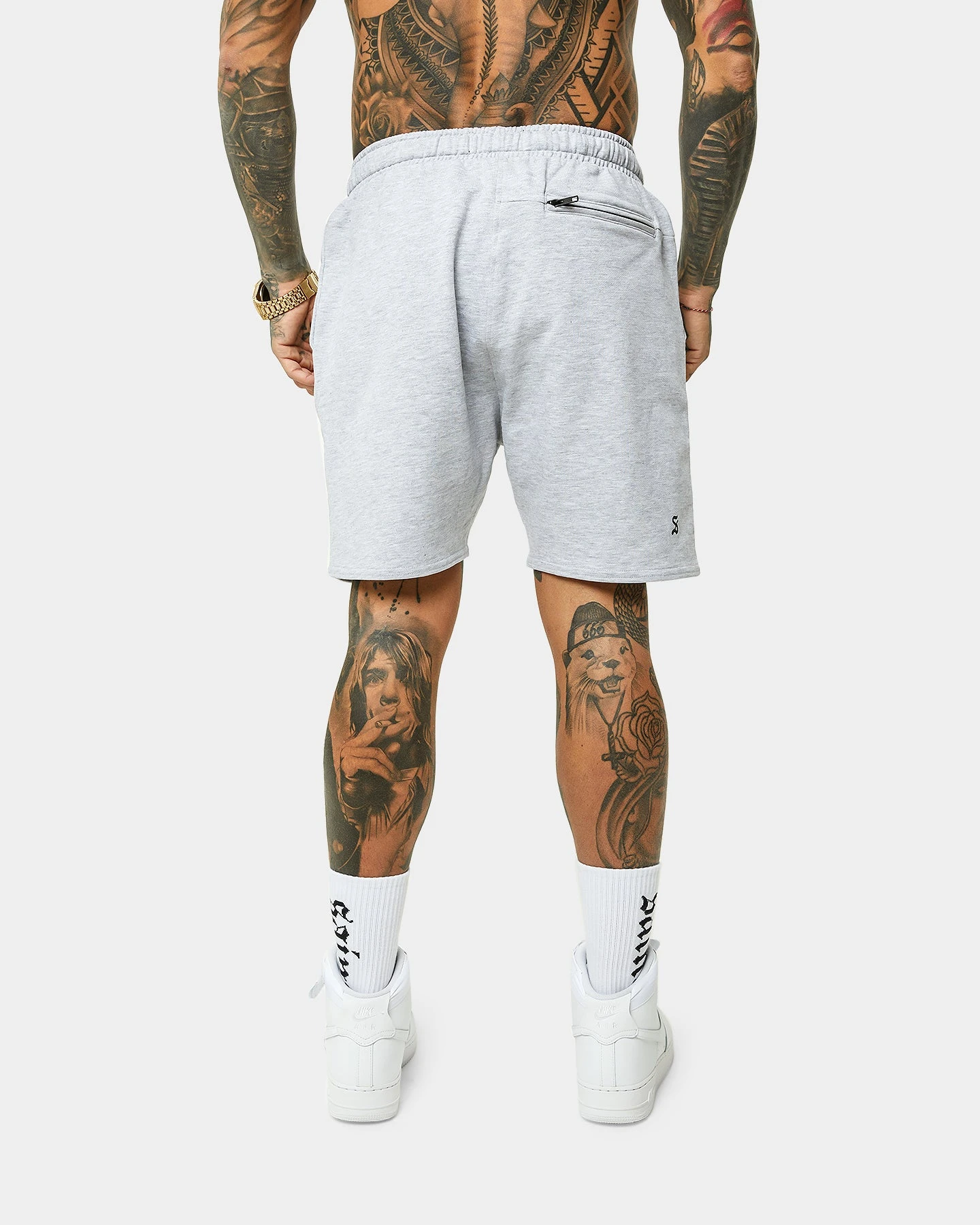 Saint Morta Envogue Street Shorts Light Grey Mela 5 Saint Morta Envogue Street Shorts Light Grey Mela - Image 3