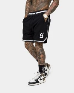 Saint Morta Icon X Fleece Shorts Black