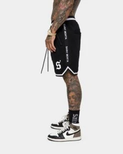 Saint Morta Icon X Fleece Shorts Black -Champioe Style 03006581 YB001 mens 05
