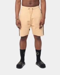 Last Kings Notoriety Tape Sweat Shorts Sand -Champioe Style 03006690 YS214 mens 0030