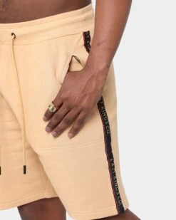 Last Kings Notoriety Tape Sweat Shorts Sand -Champioe Style 03006690 YS214 mens 0070