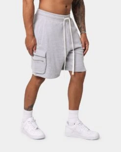 EN ES Cargo Fleece Shorts Grey