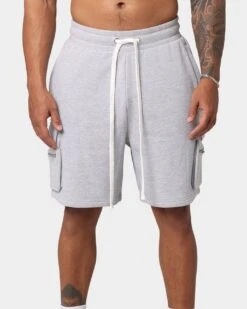 EN ES Cargo Fleece Shorts Grey -Champioe Style 03006693 YQ001 mens 0030