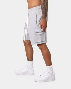 EN ES Cargo Fleece Shorts Grey -Champioe Style 03006693 YQ001 mens 0060