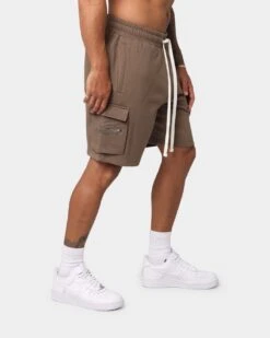 EN ES Cargo Fleece Shorts Brown -Champioe Style 03006693 YX300 mens 0050