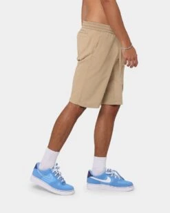 Calvin Klein Monogram Badge Shorts Travertine -Champioe Style 03006799 YT077 mens 0050