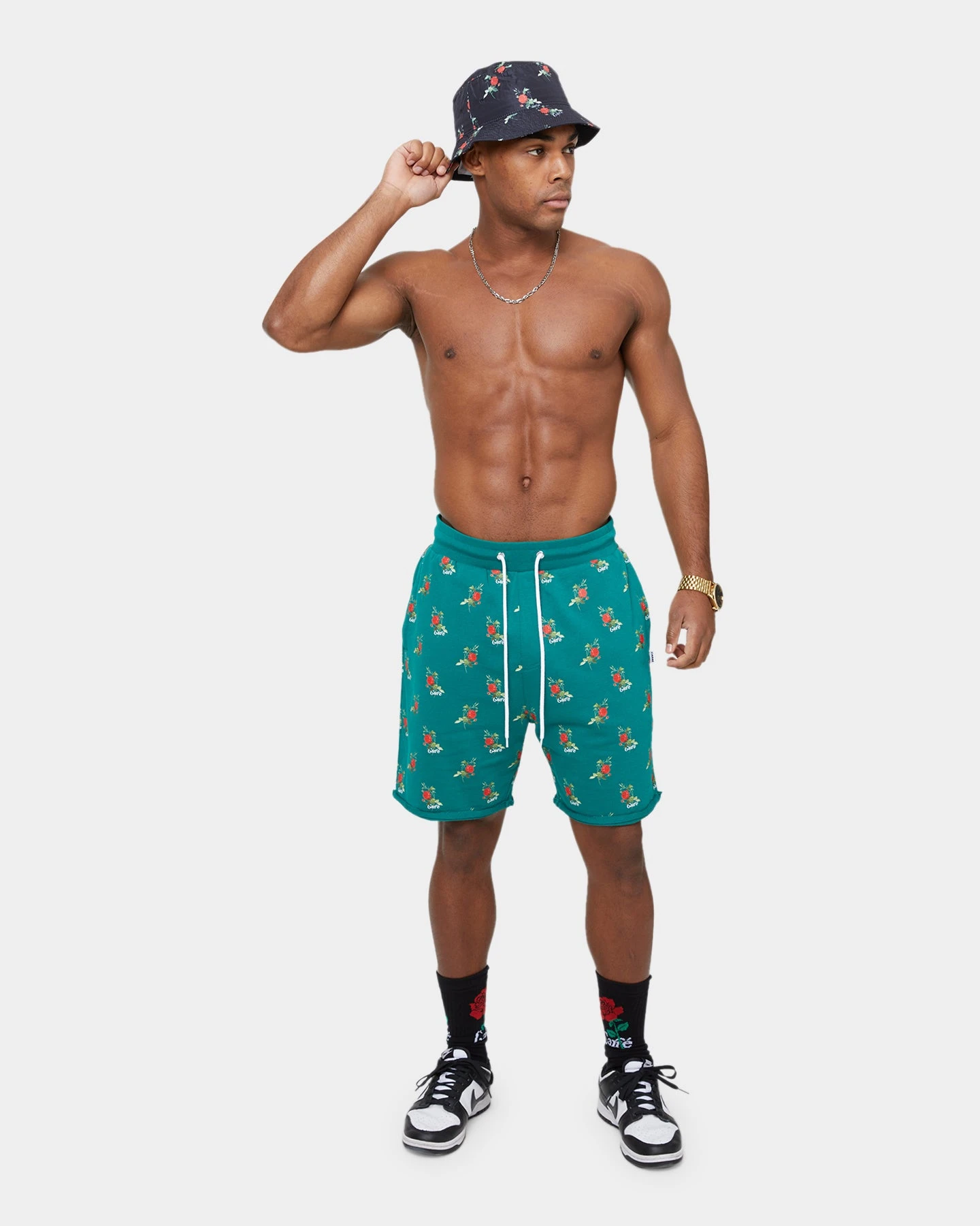 Carre Ament Repeat Rugueux Shorts Deep Teal 5 Carre Ament Repeat Rugueux Shorts Deep Teal - Image 3