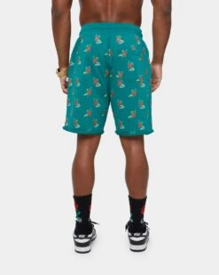 Carre Ament Repeat Rugueux Shorts Deep Teal 19 Carre Ament Repeat Rugueux Shorts Deep Teal -Champioe Style 03007252 YD527 mens 0080