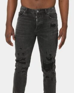 Dead Studios Venom Jeans Washed Black -Champioe Style 03007990 YW607 mens 0030