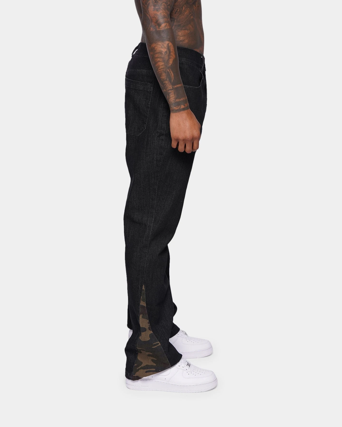 XXIII Valur Camo Flare Jeans Black/Camo 5 XXIII Valur Camo Flare Jeans Black/Camo - Image 3