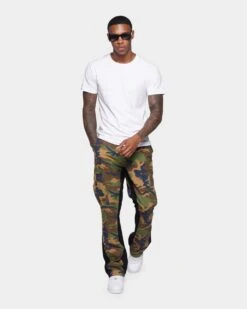 XXIII Zaim Camo Flare Jeans Camo/Black -Champioe Style 03008509 YC002 mens 0030