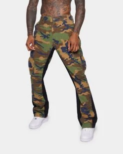 XXIII Zaim Camo Flare Jeans Camo/Black -Champioe Style 03008509 YC002 mens 0080
