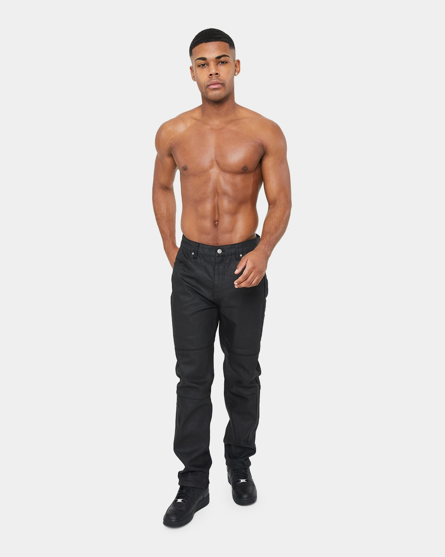 Carre Simplicite Waxed Slim Jeans Waxed Black 4 Carre Simplicite Waxed Slim Jeans Waxed Black - Image 2