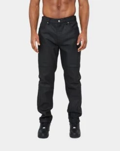 Carre Simplicite Waxed Slim Jeans Waxed Black 12 Carre Simplicite Waxed Slim Jeans Waxed Black -Champioe Style 03008829 YW833 mens 0030