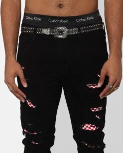 Saint Morta Checks Summum Jeans Black/White 16 Saint Morta Checks Summum Jeans Black/White -Champioe Style 03009311 YB004 mens 00070