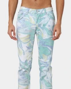 MNML D433 Spill Denim Jeans Blue/White -Champioe Style 03009590 YX095 mens 0030 c203c13f ddf6 45dc bef8 1771266da338