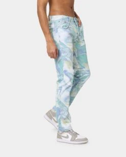 MNML D433 Spill Denim Jeans Blue/White -Champioe Style 03009590 YX095 mens 0050 bcbcc1a6 a0c3 4e9a b5ac f0e7fc378514