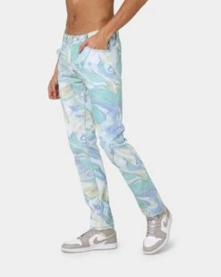 MNML D433 Spill Denim Jeans Blue/White -Champioe Style 03009590 YX095 mens 0060 b6830db2 7b8f 4855 b65c d26625c94385