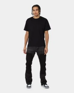 MNML B118 Flare Work Denim Jeans Black -Champioe Style 03009597 YB001 mens 0020 569ba20d 7b47 48af a8cf ba47350b883a
