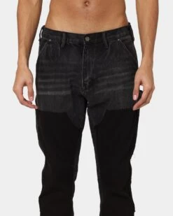 MNML B118 Flare Work Denim Jeans Black -Champioe Style 03009597 YB001 mens 0030 8ccf7be8 1a8b 42f9 a057 881dd88d5347