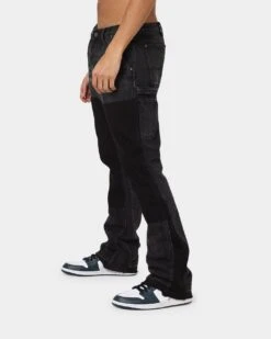 MNML B118 Flare Work Denim Jeans Black -Champioe Style 03009597 YB001 mens 0060 46552692 f5c0 4fa2 8336 43babf4fcf42