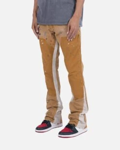 MNML B243 Flare Denim Jeans Brown -Champioe Style 03009599 YX300 mens 0030 01cf3cd9 c90a 4d93 8635 26e6e5658c05