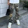 MNML V266 Camo Baggy Denim Jeans Camo -Champioe Style 03009946 YC001 mens 0005
