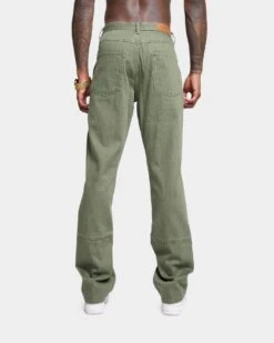 XXIII Oliver Washed Flared Jeans Olive -Champioe Style 03009958 YO100 mens 0040