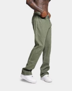 XXIII Oliver Washed Flared Jeans Olive -Champioe Style 03009958 YO100 mens 0050