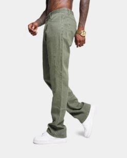 XXIII Oliver Washed Flared Jeans Olive -Champioe Style 03009958 YO100 mens 0060