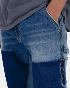 MNML B118 Flare Work Denim Jeans Blue -Champioe Style 03010141 YX001 mens 0060