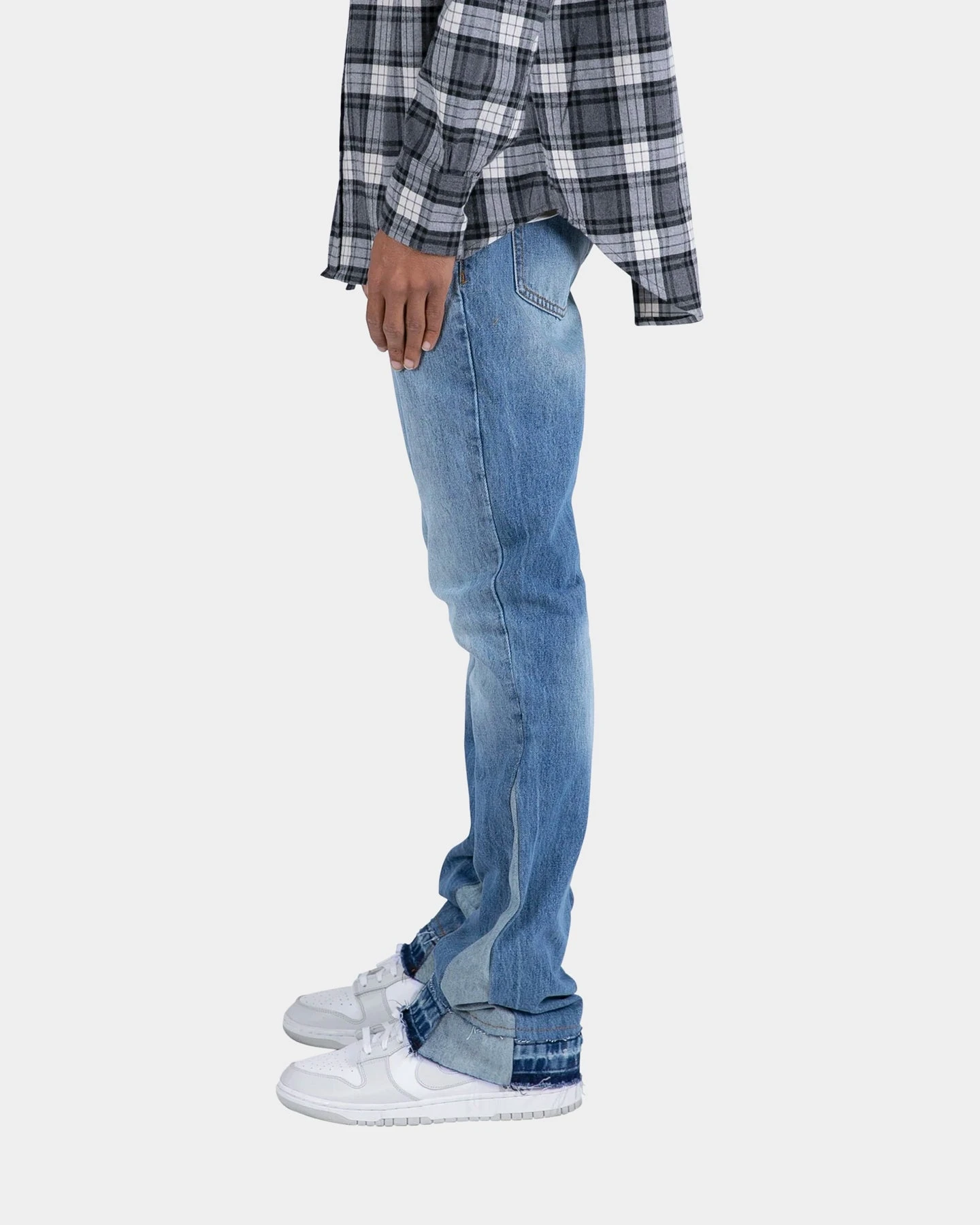 MNML B119 Flare Denim Jeans Blue 6 MNML B119 Flare Denim Jeans Blue - Image 4