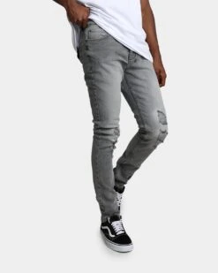 Ksubi Chitch Prodigy Trashed Pants Grey -Champioe Style 03010261 YQ001 mens 0030 eac95427 1fa8 4075 8ef0 9796f924c807