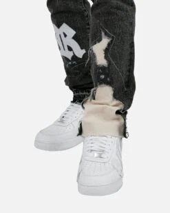 MNML D198 War Denim Pants Black/White -Champioe Style 03010397 YB012 mens 00070