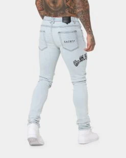 Saint Morta Gothic Summer Jeans Ice Blue -Champioe Style 03010463 YX114 mens 050