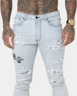 Saint Morta Gothic Summer Jeans Ice Blue -Champioe Style 03010463 YX114 mens 070