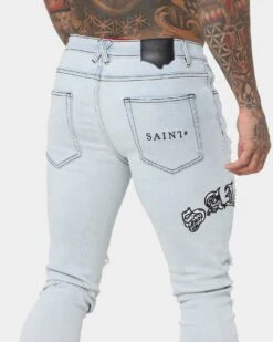 Saint Morta Gothic Summer Jeans Ice Blue -Champioe Style 03010463 YX114 mens 080